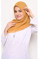 Hijab Segi 4 Voal Superfine Lasercut Gold